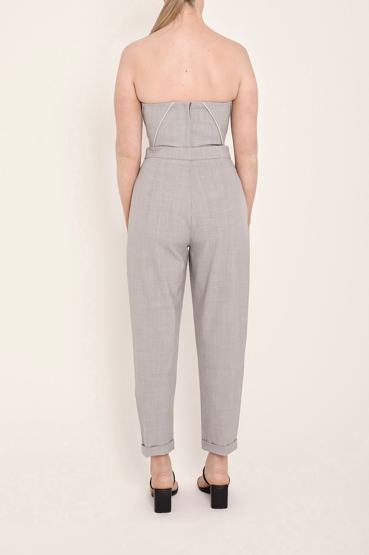 High waisted pleated pant